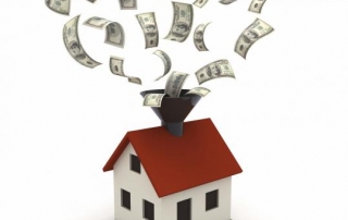 Dinero entrando a la casa por arriba y se va por otro lado