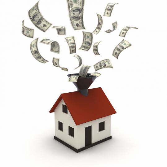 Dinero entrando a la casa por arriba y se va por otro lado